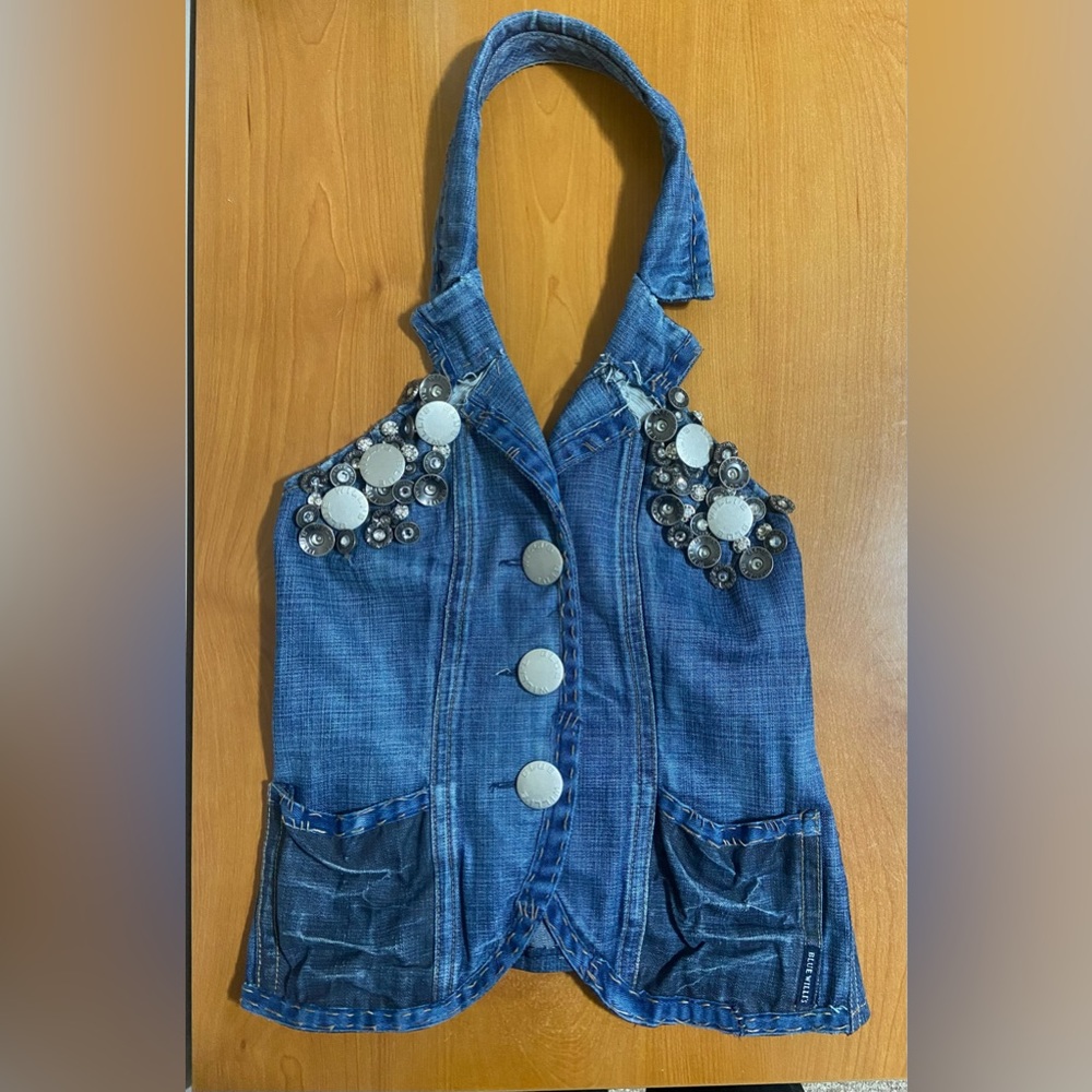 Blue Willis Denim vest